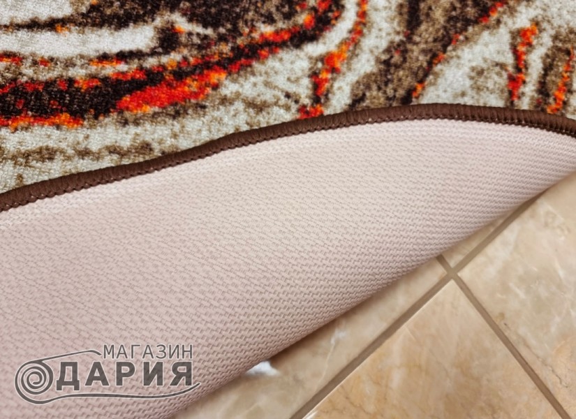 Мокетен килим ERIKA 8033 beige/orange елипса
